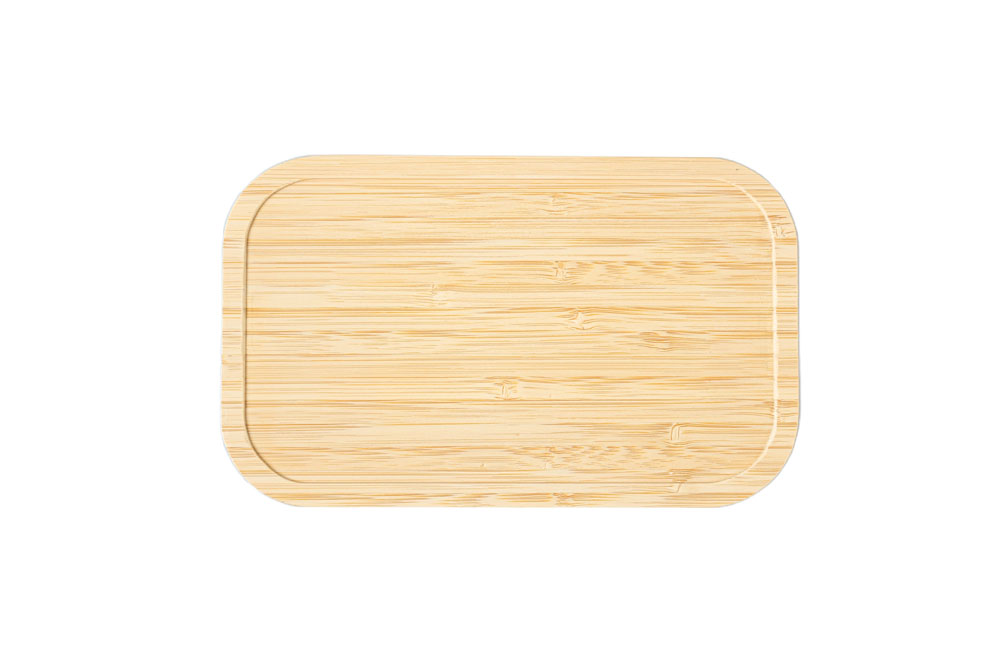 Bamboo lid for tinplate lunch box – sustainable replacement part made from high-quality beech wood