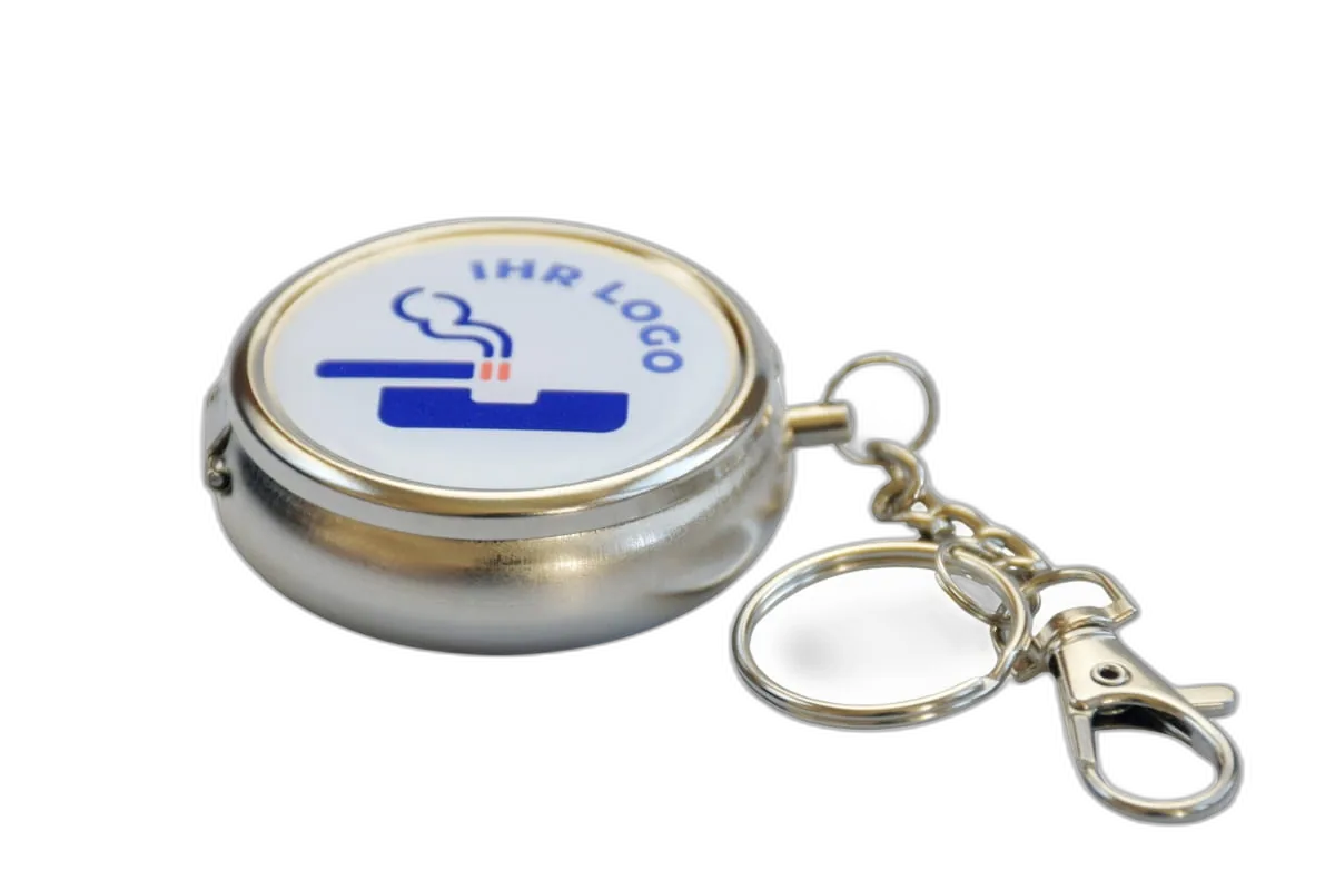 Compact Pocket Ashtray with Carabiner – Eco-Friendly & Customizable