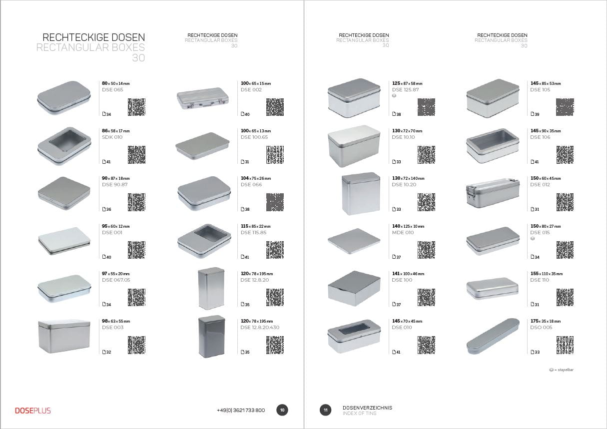 Complete Catalog of Tin boxes