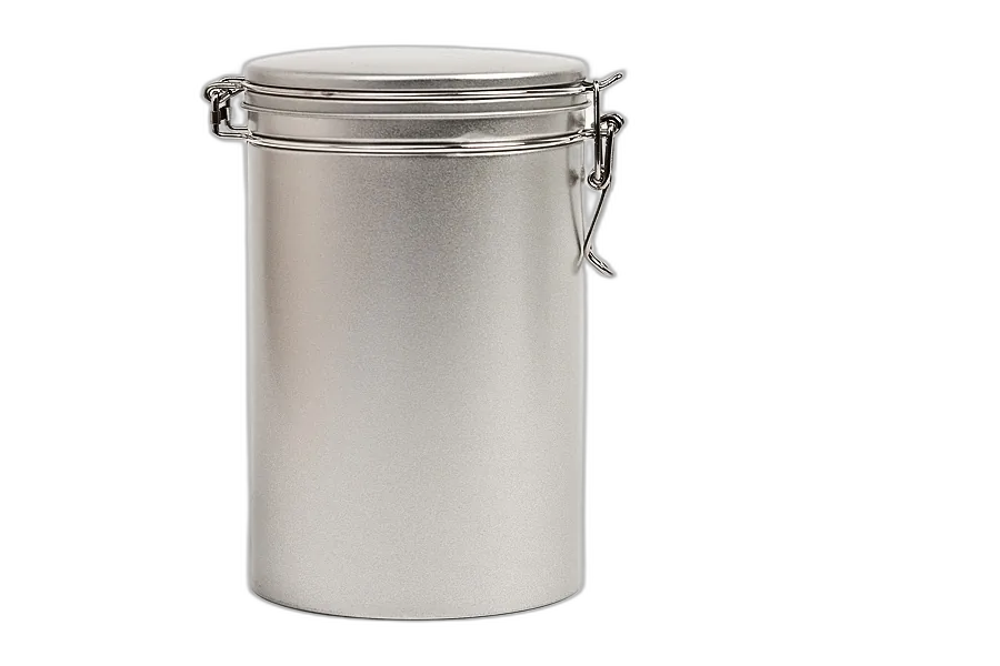 coffee tin, round