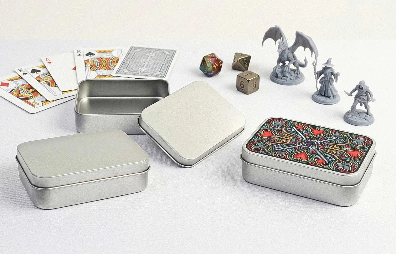 card game tin box