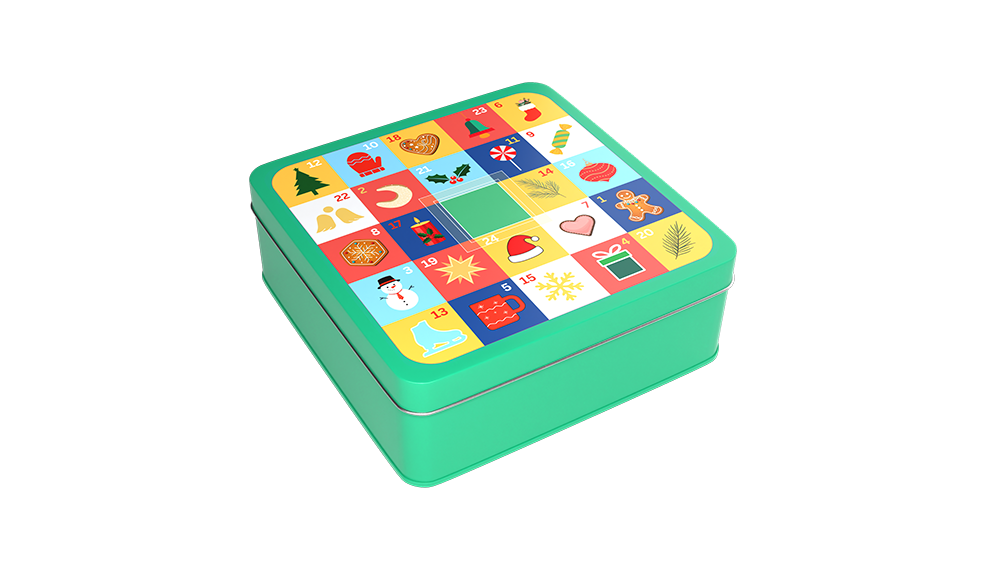 Christmas tin cases