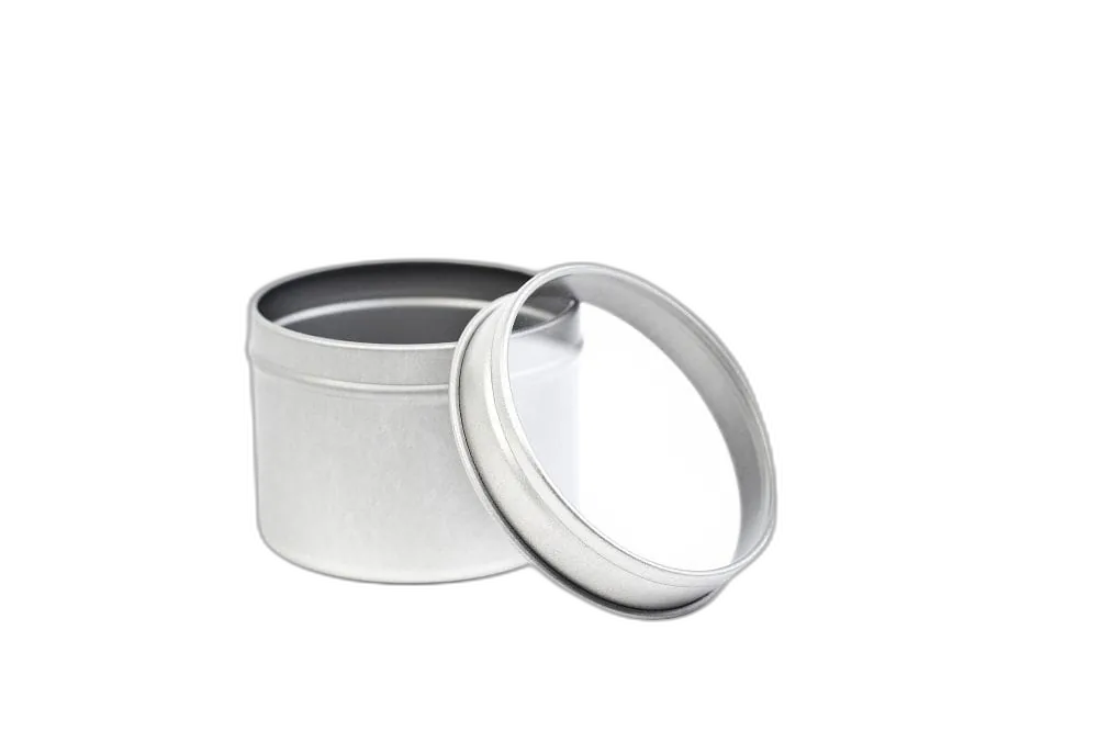 Round Tin with Clear Lid