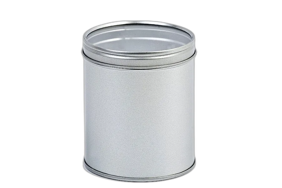 round tin case