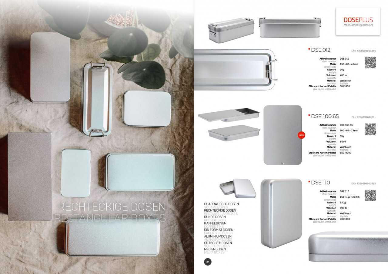 Complete Catalog of Tin boxes